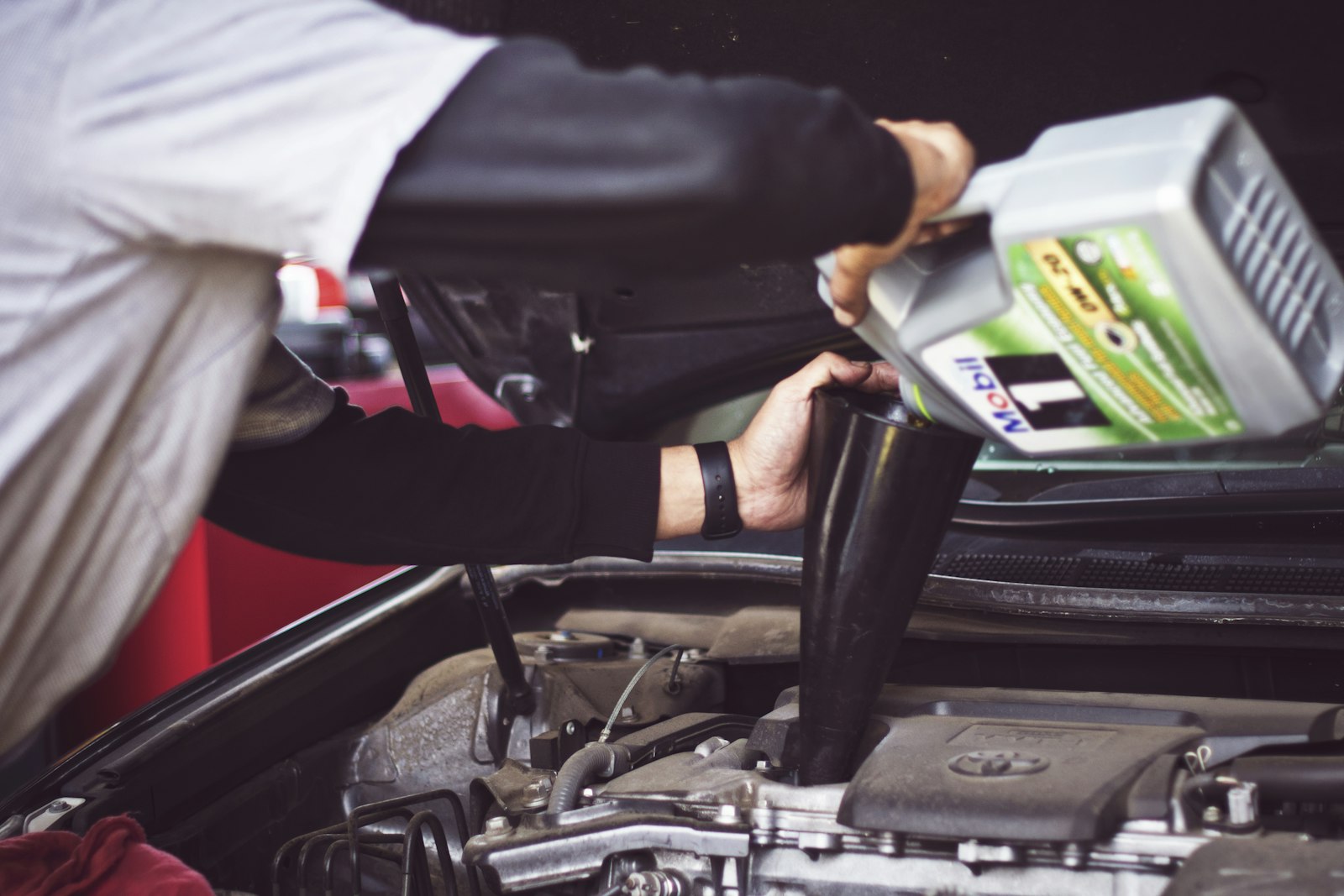 Mechanic working in a shop